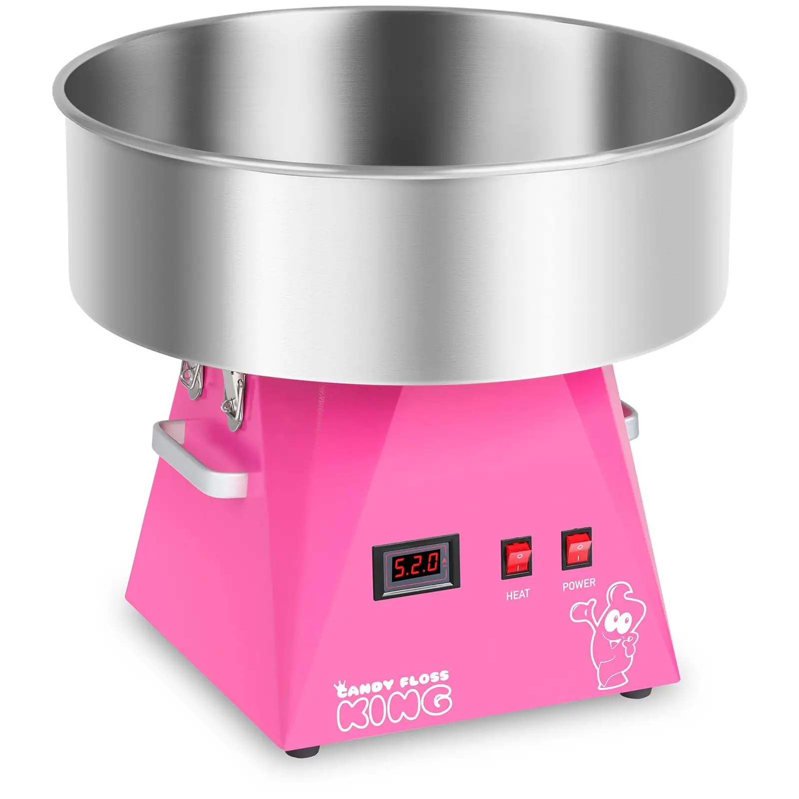 Máquina de algodón de azúcar - 52 cm - rosa
