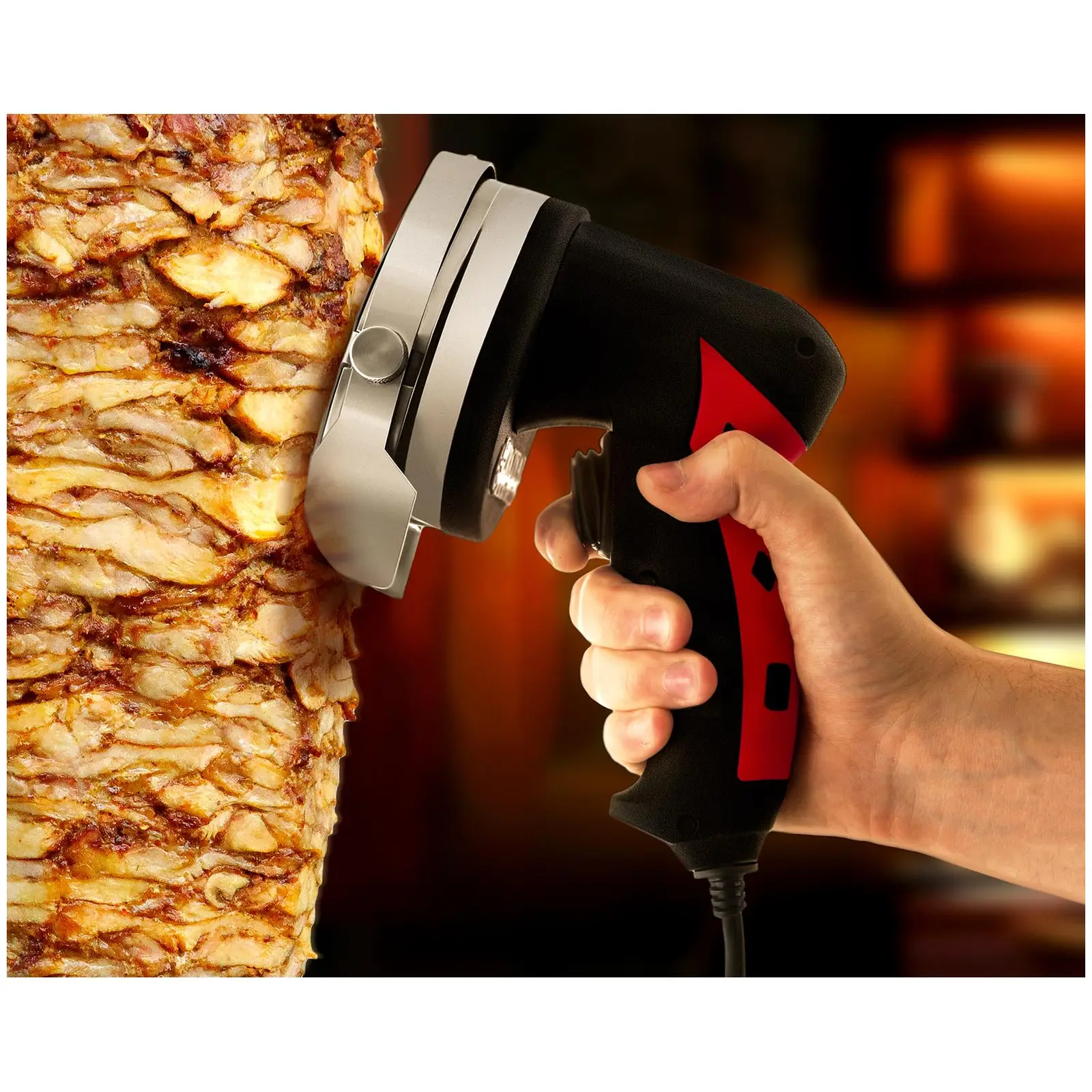 Cuchillo eléctrico para kebab