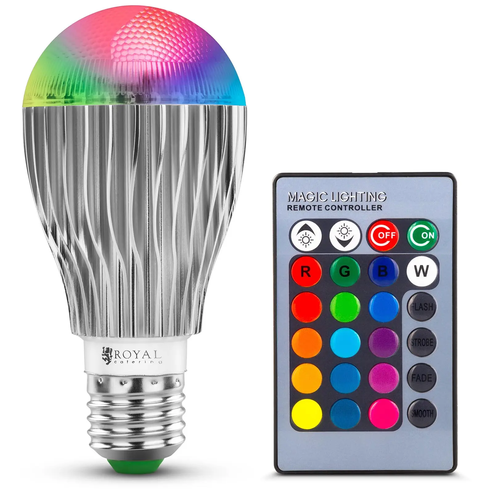 Bombilla LED con mando a distancia - 16 opciones de color - 5 W