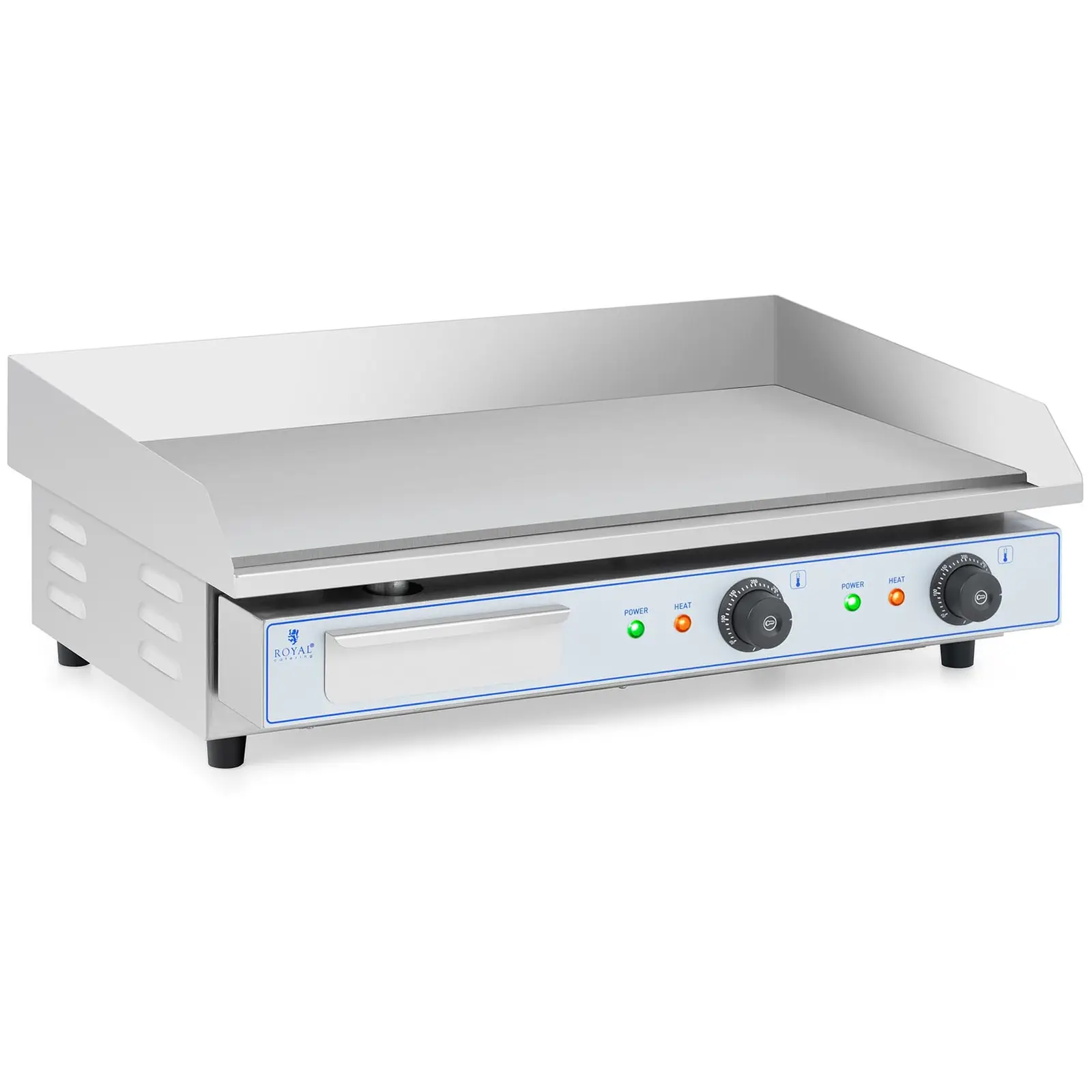 Plancha eléctrica fry-top doble - 730 x 400 mm - Royal Catering - Flat - 2 x 2,200 W