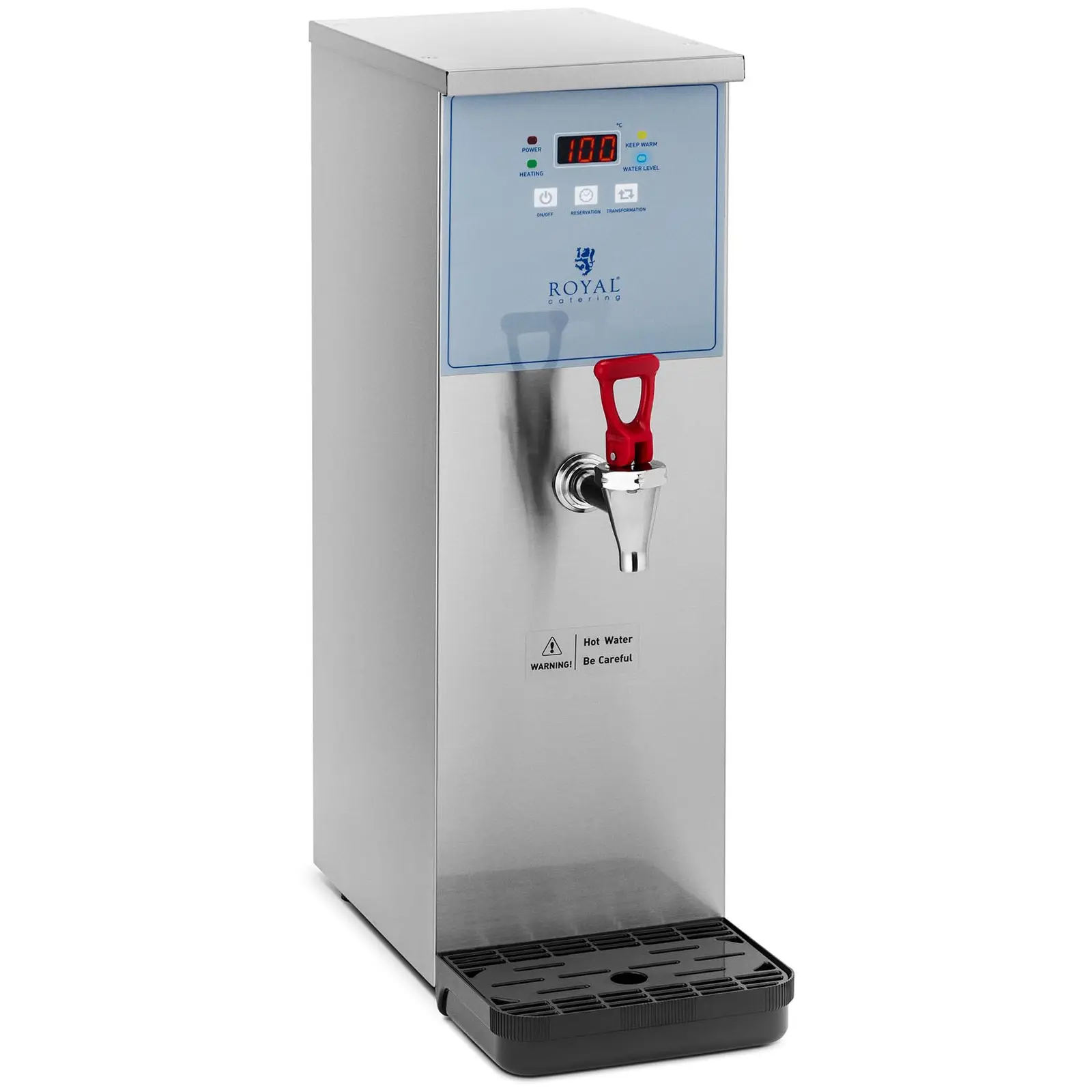 Hervidor de agua - 10 L - 3000 W - toma de agua - Royal Catering