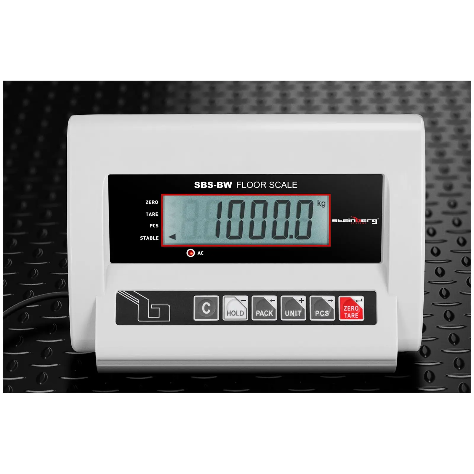 Báscula de suelo ECO - 1.000 kg / 0,5 kg - LCD