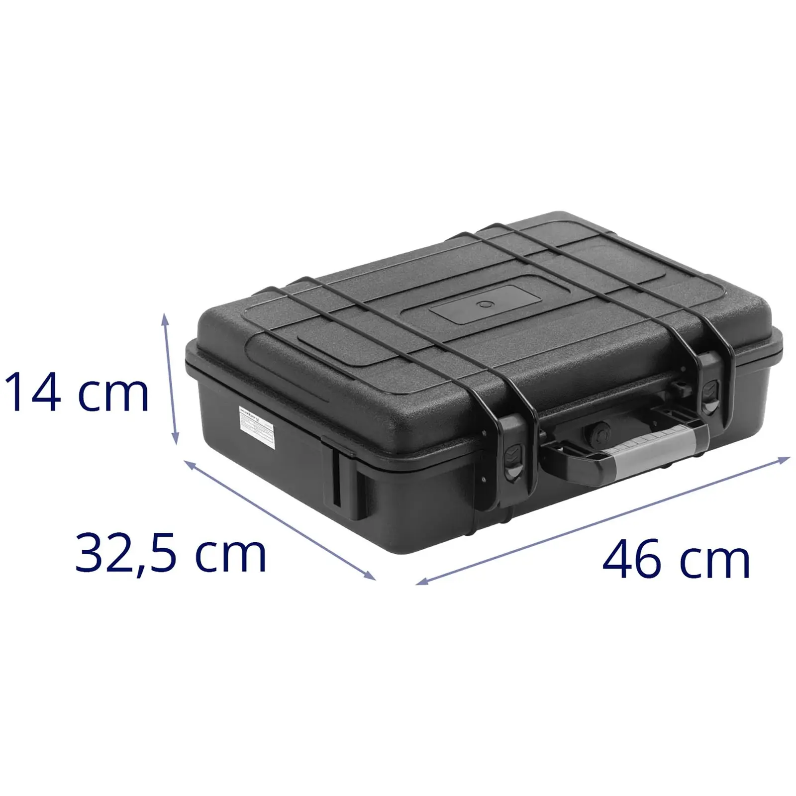 Maletín para cámara fotográfica - resistente al agua - 15 L - negro - 46,3 x 36,3 x 13,9 cm