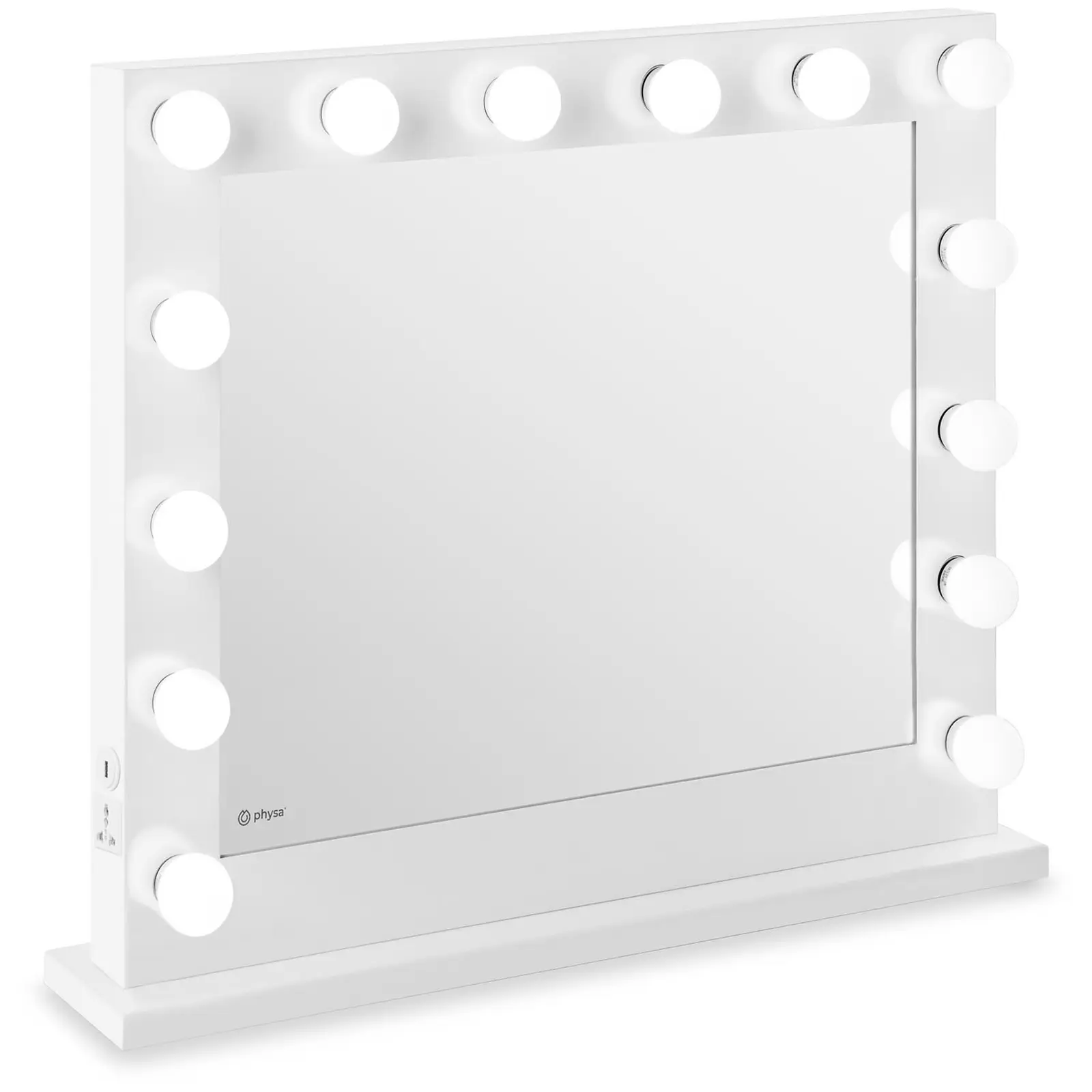 Espejo Hollywood - blanco - 14 LED - rectangular
