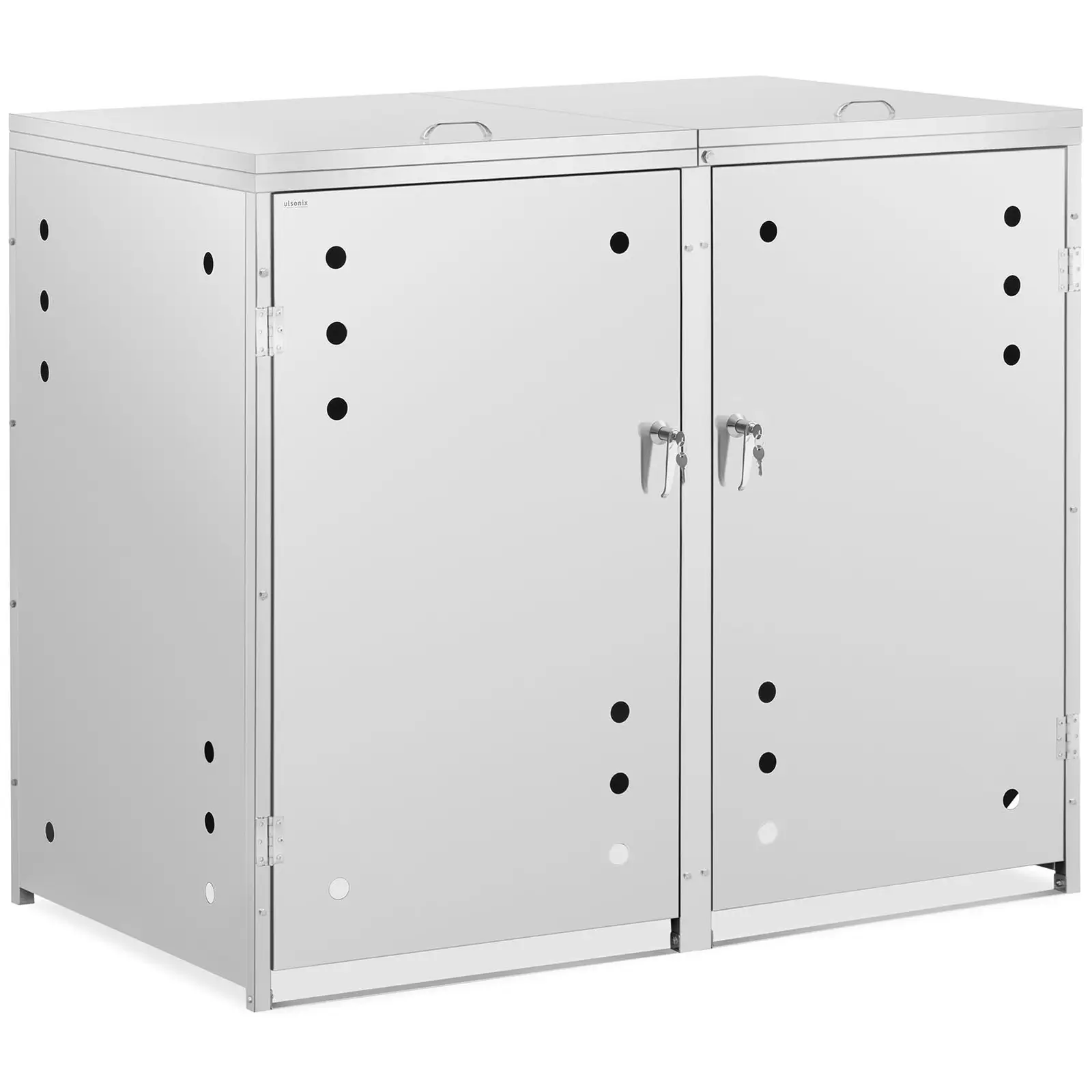 Mueble para cubos de basura - 2 x 240 L - orificios de ventilación