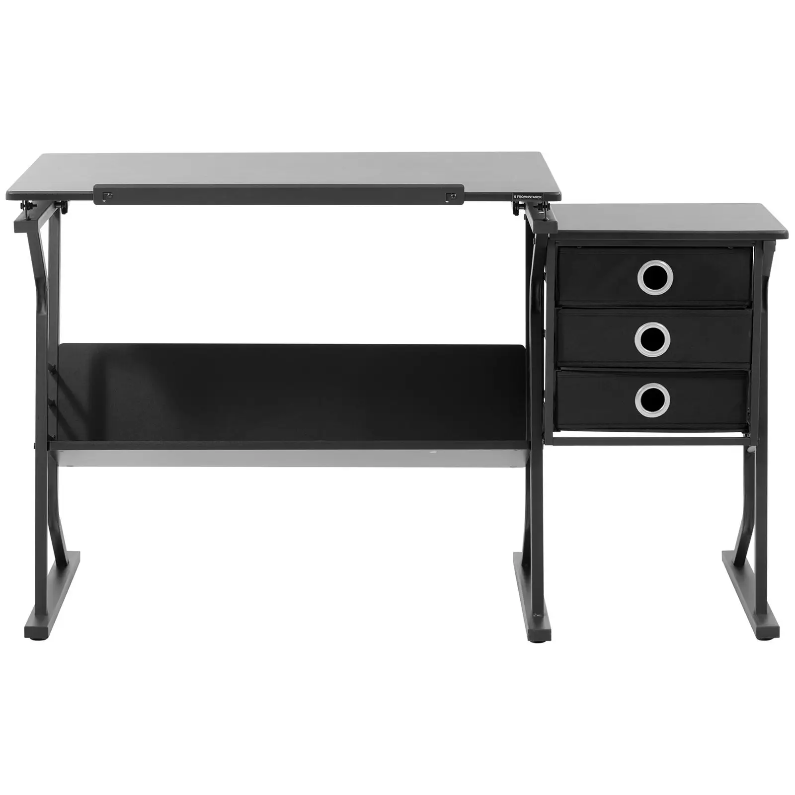 Mesa de dibujo - 90 x 60 cm - inclinable - con taburete y mesa auxiliar