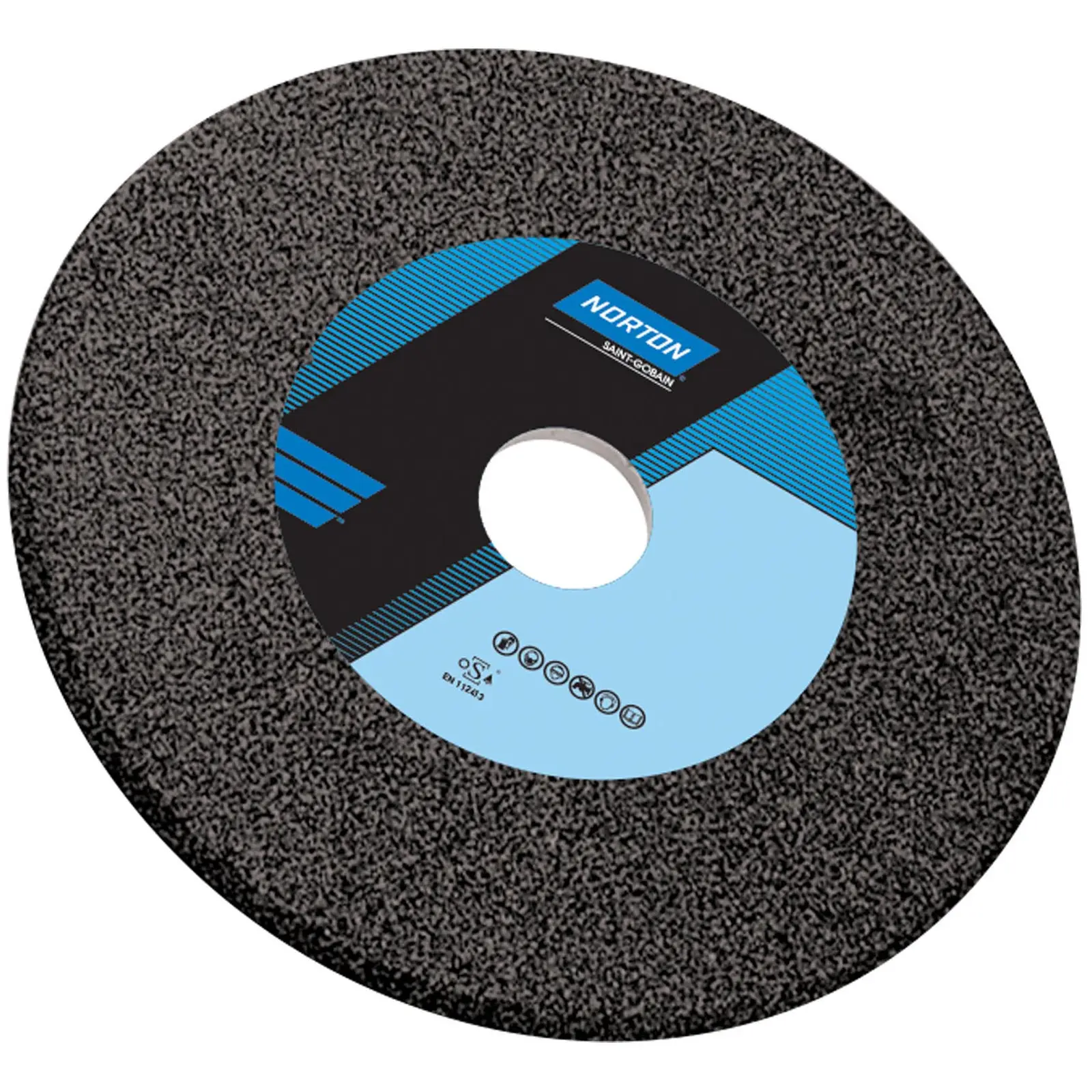 Disco para amoladora - Ø 200 mm - grano: 46 - grado de dureza: J - carburo de silicio (negro) - 5 unidades