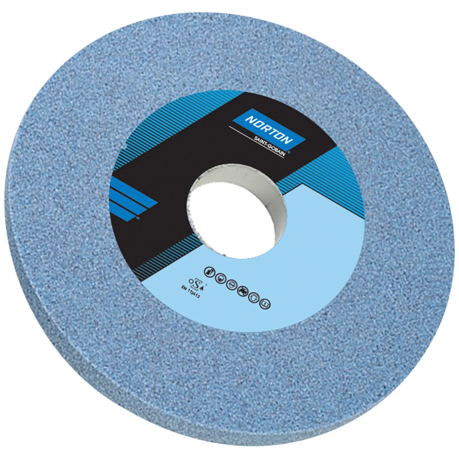 Disco para amoladora - Ø 200 mm - grano: 60 - grado de dureza: K - óxido de aluminio (cerámico) - 5 unidades