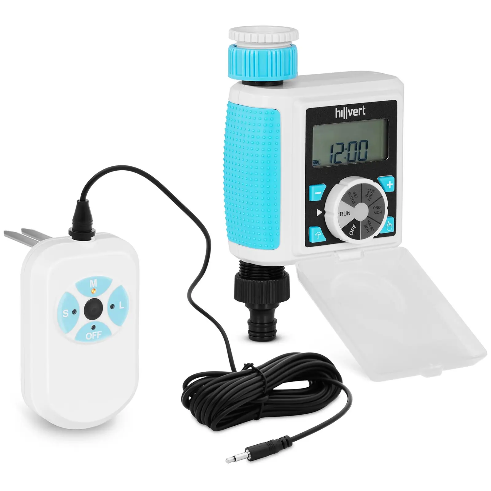 Programador de riego con sensor de humedad - Duración: 5 s - 360 min - Frecuencia hasta 7 días